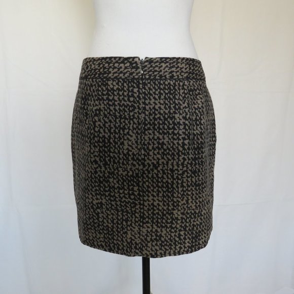GAP Women’s Black Gray Cotton Lining Mini Skirt Size 4 - Picture 4 of 10